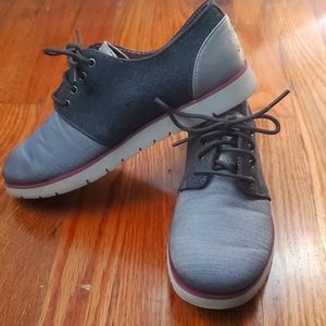 Bob's Laceup Herringbone Oxford Shoes, Size 6